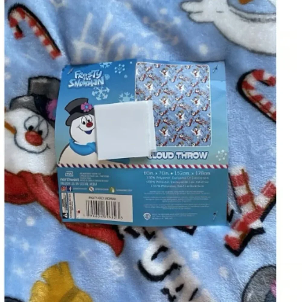 frosty the snowman blanket 60x70 - Picture 3 of 3